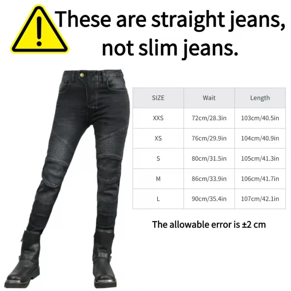 S2920dd16752c40388f8a30554d7e1ec65.webp Women Motorcycle Pants, Riding Jeans, Anti-fall, Classic Motorcycle Rider Pants, Racing Pants for All Seasons