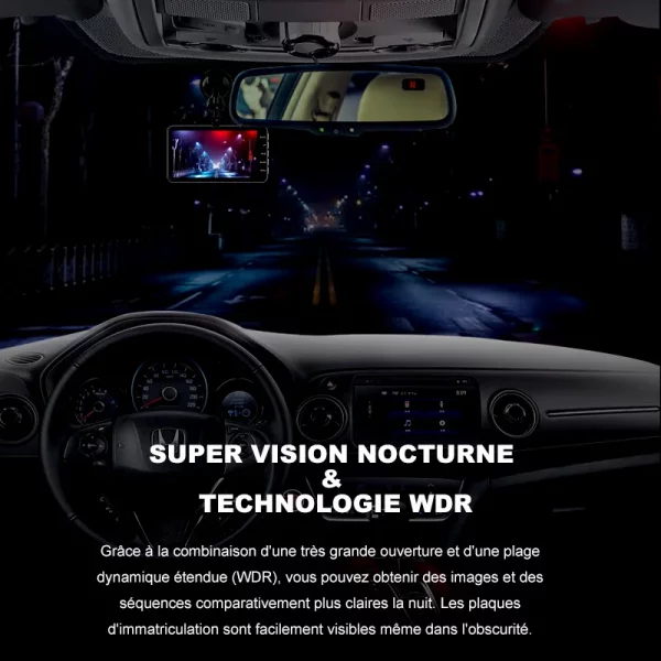 Dashcam 24H Touch Night Vision FULL HD 1080P Front And Rear Camera 4.0 Inch CAR DVR Mirror Digital Video Recorder Dvr Black Box