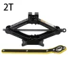 S2c559148745b4e8493557cecca569dbb1.webp 2T/3T Car Scissor Jack Auto Emergency Crank Lift Stand Labor-Saving Repair & Tire Replacement Tool with Wrench for SUV Vehicles
