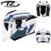 Motorcycle Half Face Helmet Men Women Fashion Dual Lens Sport Helmets Motocross Racing Modular Flip Up Casco Moto Winter Warm