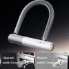XUNTING Bicycle U lock Anti-theft Heavy Duty Bike Locks Shackle Secyrity Locks Cycling Bike Accessory