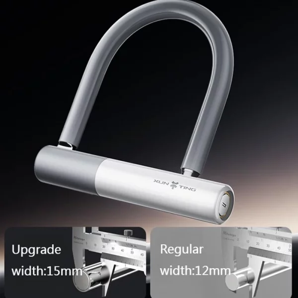 XUNTING Bicycle U lock Anti-theft Heavy Duty Bike Locks Shackle Secyrity Locks Cycling Bike Accessory