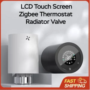 Smart Thermostat Radiator Valve TRV 5-35°C Temp Control WiFi App Alexa Voice for Home Heating Energy Saving Easy Install