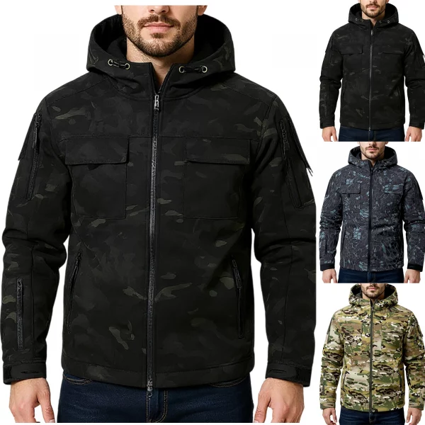 S336ba1e65ed941368147d3ff91c84ce0V-1.webp Men Outdoor Jacket Waterproof Fleece Hooded Coat Hunt Clothes Autumn Camouflage Jacket Men Outwear Breatheble Sportswear