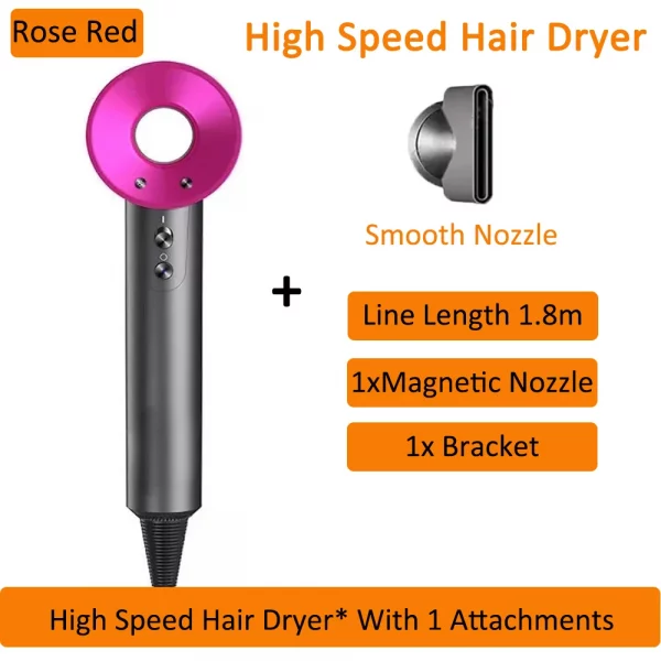 5 in 1 Super Hair Dryer Leafless Air Blower Electric lonic Diffuser Hairdryer Woman Professional 1.8M High Speed Hair Dryer