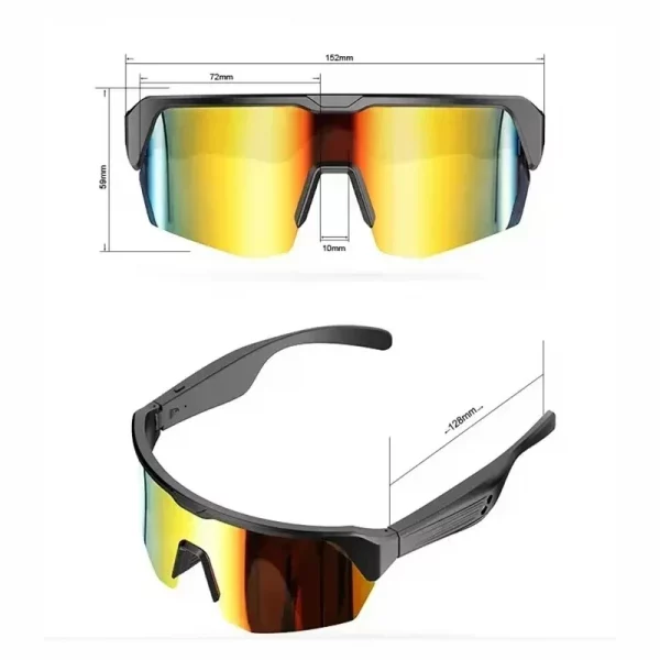 S369c99c7039041589b231f84e5f4c7bbd.webp Smart Glasses Wireless Bluetooth 5.3 Sunglasses Built-in Microphone Speaker Touch&Voice Assistant Compatible Glass for Men Women