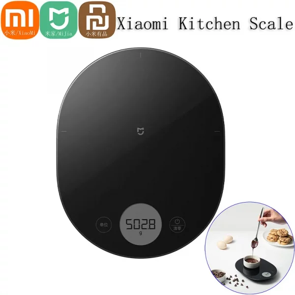 Xiaomi Mijia Smart Electronic Kitchen Scale 0.1g Scale Division High Precise Weighing Cooking Tools 3kg Food Digital Scale
