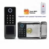 S36c5ca528bac45f18c6e727f9e3482d9r.webp Waterproof Outdoor Door Smart Rim Lock Digital WiFi Remote Fingerprint Electric Electronic Smart Door Lock with Tuya TTLock App