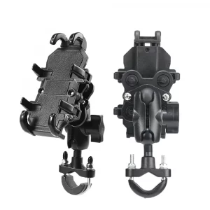 Moto Motorcycle Phone Mount Handlebar Holder Shockproof GPS Bracket Motorbike Scooter Universal Anti-vibration Smartphone Clamp