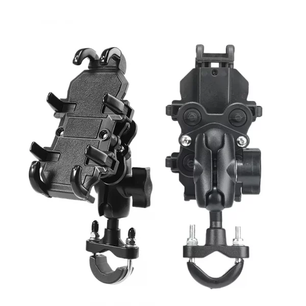 S374ac13c1e7048eb8aab0ede7d3a34dbf.webp Moto Motorcycle Phone Mount Handlebar Holder Shockproof GPS Bracket Motorbike Scooter Universal Anti-vibration Smartphone Clamp