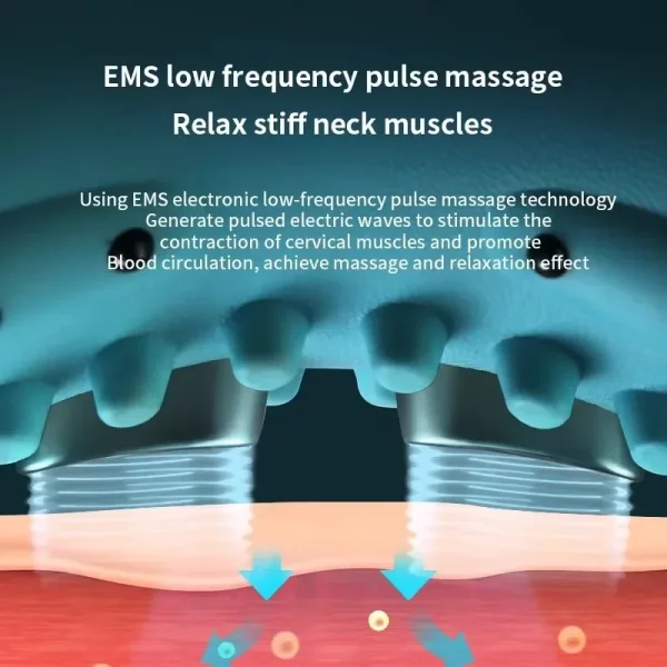 S381d9d93f18d4b7a9cc1bfdf512021c6F.webp Cervical Neck Massager EMS Relax Heat Devices for Adult Cervical Repair Traction Electric Neck and Head Acupoint Massage Pillow