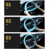 Anti-Slip Silicone Steering Wheel Cover - Universal Fit, Soft & Odorless Fits 14''/15''/16'' Wheels, Durable & All-Season
