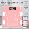 Intelligent, simple and practical Rechargeable mobile digital scale, connected to APP, displaying BMI, body fat and muscle mass
