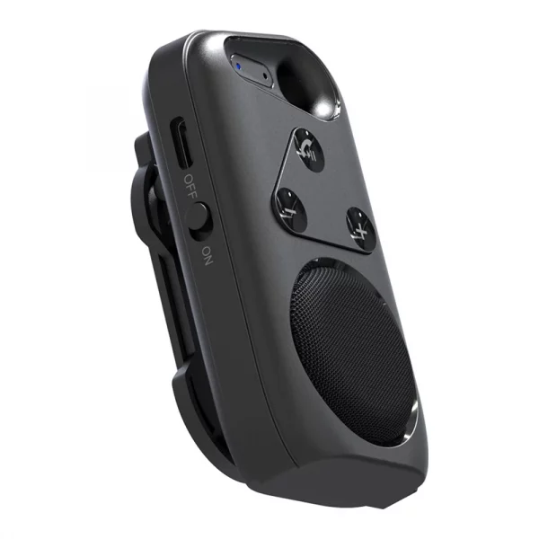 Bluetooth-compatible V5.4 Speakerphone Handsfree Sun Visor Speaker Wireless Car Kit Sport Audio Music Loudspeaker