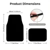 Universal Car Floor Mat Front & Rear Automotive Carpet Floor Mats For Auto SUV Sedans Vans Accessories Dirt and wear-resistant