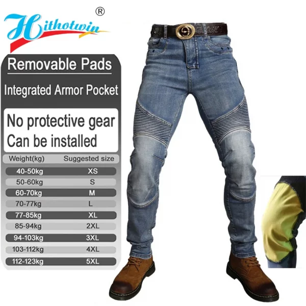 S3d8f3b5fe6aa43359409de223526f493Q-6.webp Kevlar Motorcycle Jeans Aramid Protective Trousers for Men Women Motocross Riding Pants Safety Gear