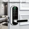 S3eb47065337145c88e9e3d00bc85c1b56.webp Smart Fingerprint Door Lock App Remote Control Keyless WIFI Digital Touchscreen Lock NFC IP67 Waterproof with 2 IC Cards