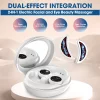 Eye Facial Massager Beauty Device Vibration 3 Levels EMS Instrument Dark Hot Circle Relieve Infrared Hot Compress Eye Firming