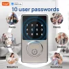 Tuya Smart Home WiFi Lock Keyless Entry Door Lock With Touchscreen Keypad APP Control Waterproof Grade IP54 Low Battery Alert