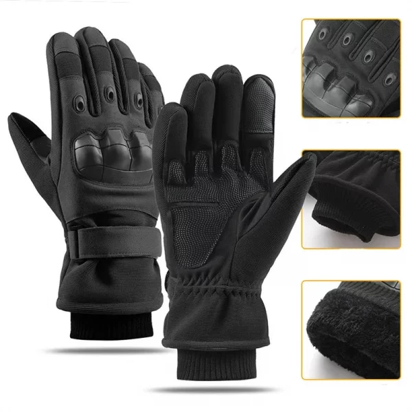 Approved Winter Motorcycle Gloves Military Grade Cold Mitten Biker Man Thermal Riding Glove for Sub-Zero Motocross Snow Riding