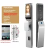 Smart Home Door WiFi NFC Digital Lock with 3D Face Recognition & Palm Vein, Works with Tuya