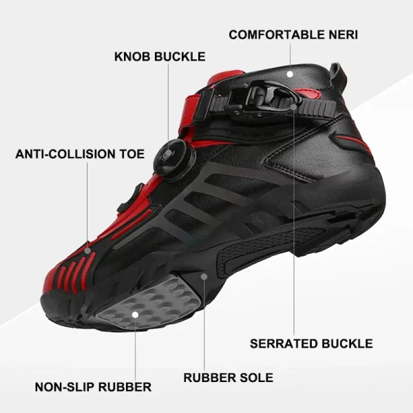 Motorcycle Boots Men Motocross Safety Protection Shoes Accessories Off-Road Racing Waterproof Anti Slip Short Boot motorcycles