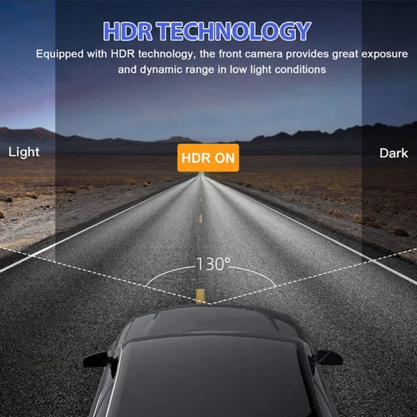 Dash Cam W/ IR Night Vision Loop Recording & 2" IPS Screen 1080P 3 Camera ， DVR recorder, video recorder, Vehicle DVR