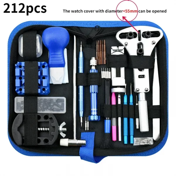 Watch Repair Tool Kit Watch Link Pin Remover Shell Opener Spring Bar Remover Clock Battery Replacement Strap Needle Set Accessor