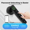 S43f7c5b8380e4b8eafde5fd8f0f1fbb5a.webp Smart Lock For Main Door Tuya Smart Home Fingerprint Electronic Door Lock APP Remote Unlocking Residential Automation With Alexa