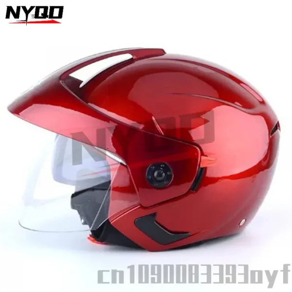Motorcycle Helmet Open Face Dual Lens Moto Helmet Scooter Motorbike Helmet for Men Women S-XXL cascos para moto