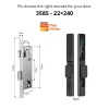 S480718073f99414891aba5f3498ec6bdd.webp Smart Door Lock Waterproof Aluminum Electronic Sliding Door Lock Tuya Fingerprint Biometric Password NFC Card Remote APP Control