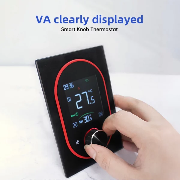 S49a4f99cb6f247fcbc41c8b96549484cN-1.webp Smart Thermostat for House Water Electric Heating Water Gas Boiler AC thermostat with VA Digital Touch Screen Adjustable Knob