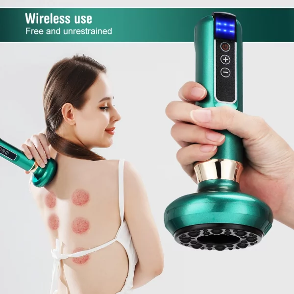 S4bfbe27d5c444f388a0f764a4041c354X.webp Electric Cupping Massager Vacuum Suction Cup GuaSha Anti Cellulite Beauty Scraping Infrared Heat Therapy Slimming Massage Cans