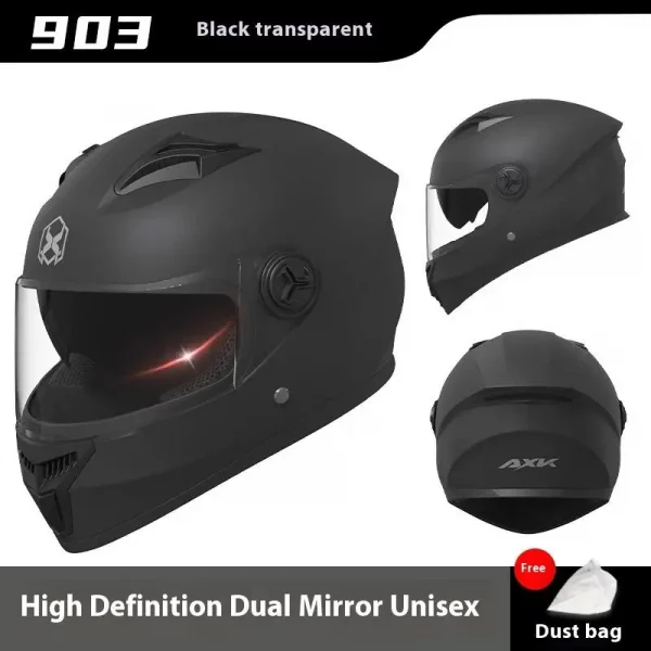Moto Scooter Safety Helmets, One-piece Full Face Engine Design, Modular Casco Motorsiklet Equipment