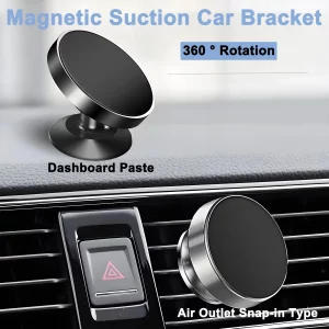 Magnetic Suction Car Mobile Phone Holder Suction Cup Type Air Outlet Snap-in Car Universal Paste Mobile Phone Holder