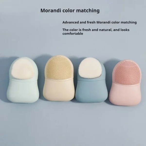 Double Sided Silicone Facial Cleansing Brush Manual Massage Facial Cleanser Brush Soft Bristles Deep Cleaning Exfoliator Tool
