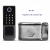 S4dae59bb3f8f4f73b607897a4ce7c307u.webp Waterproof Outdoor Door Smart Rim Lock Digital WiFi Remote Fingerprint Electric Electronic Smart Door Lock with Tuya TTLock App