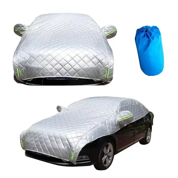 S4e105ea36cee4bd49ad54988bc313affV.webp Car Body Cover Exterior Auto Covers Protect Universal Cotton Waterproof Outdoor Protective Sunshade Full External Protector Snow