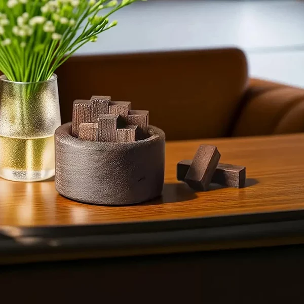 Essential Oil Diffuser Wood Unique Eco-Friendly Fireless Aroma Aromatherapy Fragrance Diffused Home Office Decoration Crafts