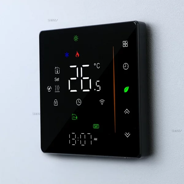 Smart WiFi Thermostat for Floor Heating&Cooling System Compatible with Gas Boiler Heat Pump HVAC Control Controller/Actuator