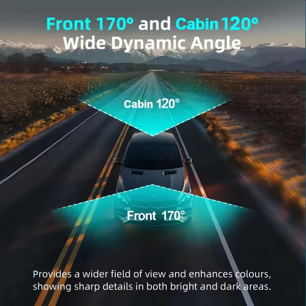 S531c8258013b422dba3b310b0dac52d8U.webp Dash Cam for cars 1080P Car DVR Video Recorder Dual car camera Front Inside View Camera Loop Recording WiFi Monitor Dashcam