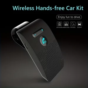Wireless Bluetooth Hands-Free Car Kit with Sun Visor Speakerphone for Multi-Point Calls