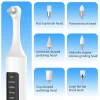 Tooth Polisher, Rechargeable Teeth Whitening Kit, for Teeth Cleaning and Whitening, Equipped with 6 Brush Heads & LED Light, Por
