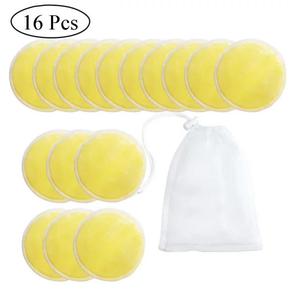 S588ecbc9f0134cce833a12ae3592a19b4.webp 10/16/20Pcs Makeup Remover Pads Reusable Cotton Pads Make Up Facial Remover Bamboo Fiber Facial Skin Care Wipe Pads with bag