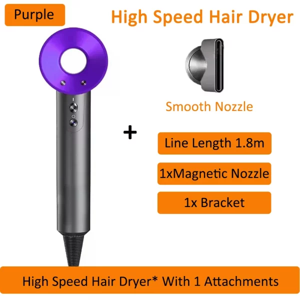5 in 1 Super Hair Dryer Leafless Air Blower Electric lonic Diffuser Hairdryer Woman Professional 1.8M High Speed Hair Dryer