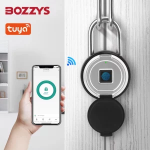 BOZZYS Smart Lock Bluetooth APP Control IP55 Waterproof Rechargeable for Luggage Gym Office Zinc Alloy Anti Theft Padlock