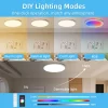 Smart lamp Led RGB Ceiling Light 24W Dimmable 110V-265V Ultra Thin Bluetooth APP Control Lamps for room led light Global version