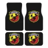 Custom Abarth C Cool Car Floor Mats of 4 Pieces Auto Front and Rear Foot Mats Universal Carpets with Non Slip Rubber Backing