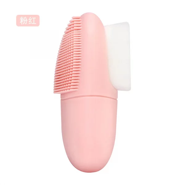 Double Sided Silicone Facial Cleansing Brush Manual Massage Facial Cleanser Brush Soft Bristles Deep Cleaning Exfoliator Tool