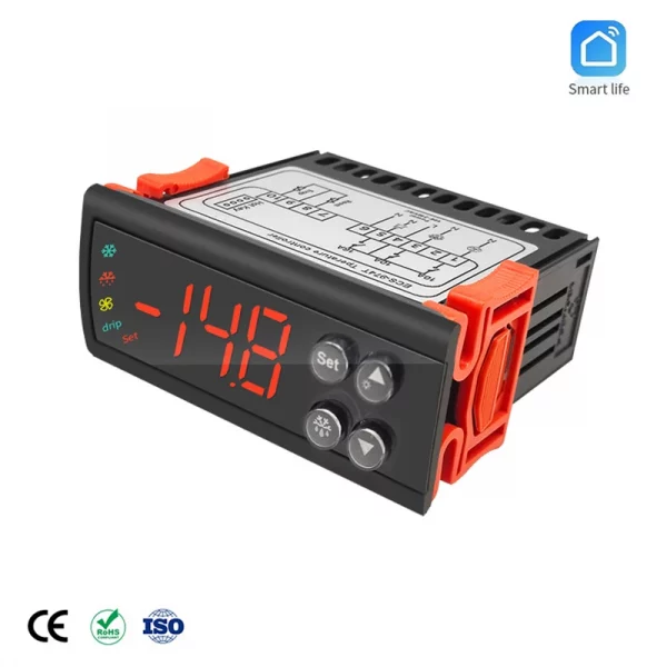 Smart WiFi Temperature Controller -50~110℃ Digital Thermostat for Freezer Refrigerator Cold Storage Truck with Sensor